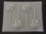 679 Cat Chocolate or Hard Candy Lollipop Mold